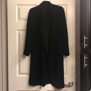Zara black duster- nearly brand new condition